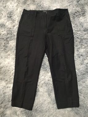 White House Black Market The Straight Crop Black Pants